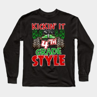 Kickin it 4th Grade Back to School Teacher Long Sleeve T-Shirt